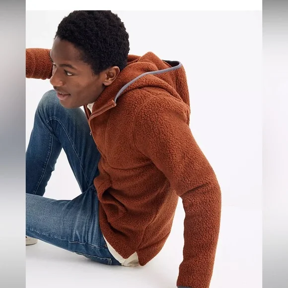 Madewell Polartec Fleece Hoodie Jacket Size XL - Picture 10 of 11